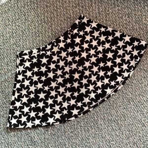 Tripp black and white stars circle skirt